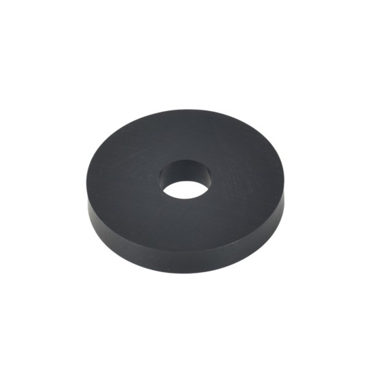 Hard Plastic Washer, Hole M10 (10mm), O/D 38mm, Height 6mm – Black