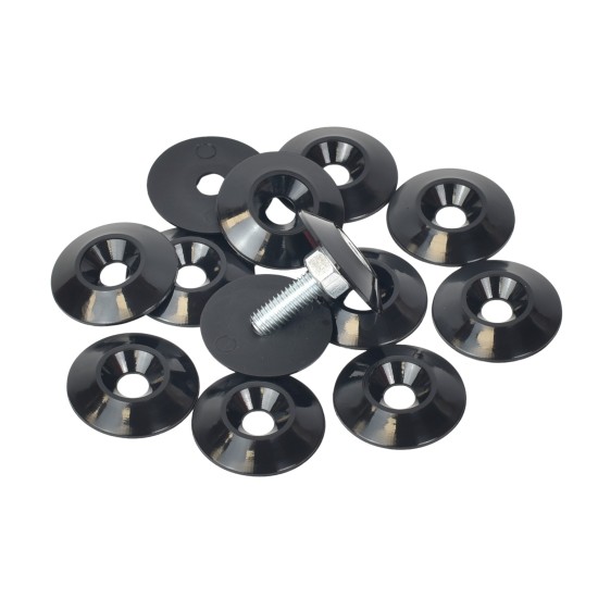 6mm (M6) Countersunk Washer - Black