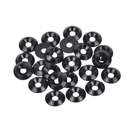 6mm (M6) Countersunk Washer - 20mm diameter, black