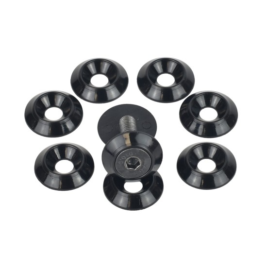 6mm (M6) Countersunk Washer - 20mm diameter, black