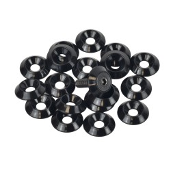 6mm (M6) Countersunk Washer - 20mm diameter, black 6mm (M6) Countersunk Washer - 20mm diameter, black