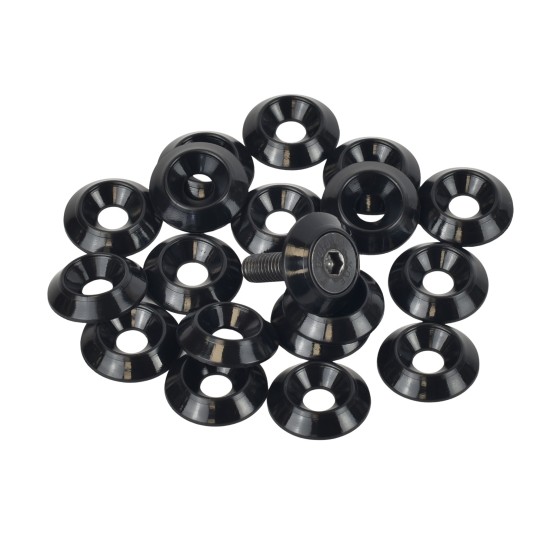 6mm (M6) Countersunk Washer - 20mm diameter, black
