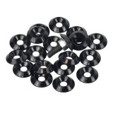 6mm (M6) Countersunk Washer - 20mm diameter, black