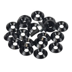 6mm (M6) Countersunk Washer - 20mm diameter, black