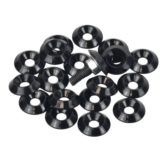 6mm (M6) Countersunk Washer - 20mm diameter, black