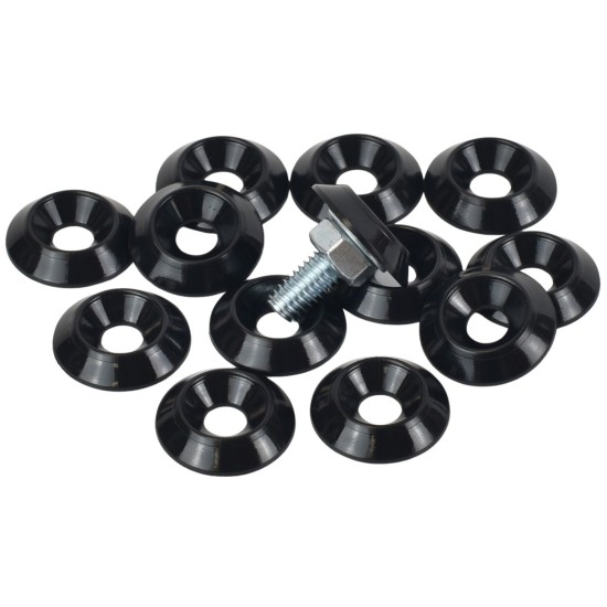 6mm (M6) Countersunk Washer - Small 20mm diameter, Black 6mm (M6) Countersunk Washer - Small 20mm diameter, Black