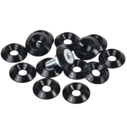 6mm (M6) Countersunk Washer - Small 20mm diameter, Black