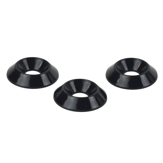 6mm (M6) Countersunk Washer - Small 20mm diameter, Black 6mm (M6) Countersunk Washer - Small 20mm diameter, Black
