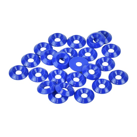 6mm (M6) Countersunk Washer - Small 20mm diameter, Blue