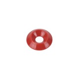 6mm (M6) Countersunk Washer - Small 20mm diameter, Red