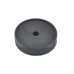 80mm Anti-vibration Solid Rubber Base, 20mm Deep, Stackable - 1PC