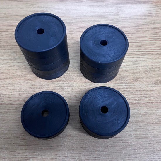 80mm Anti-vibration Solid Rubber Base, 20mm Deep, Stackable - 1PC