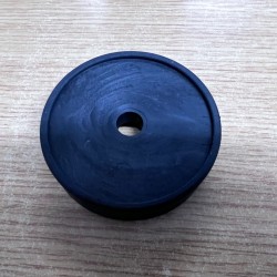 80mm Anti-vibration Solid Rubber Base, 20mm Deep, Stackable - 1PC