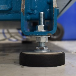 80mm (Bigfoot 600KG) Anti-vibration TPV Rubber Machine Levelling Feet - 12mm (M12) Stud - 1PC