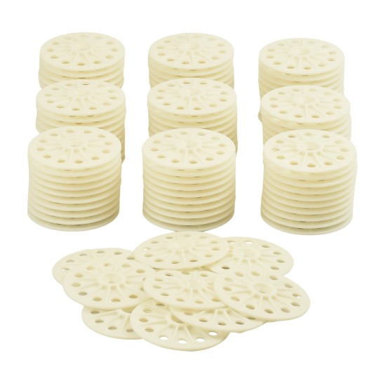 Budget Flame Retardent 60mm Plastic Washers for Fixing EPS, XPS, Rockwool, Fiberglass, Soft/Medium Insulation Budget Flame Retardent 60mm Plastic Washers for Fixing EPS, XPS, Rockwool, Fiberglass, Soft/Medium Insulation
