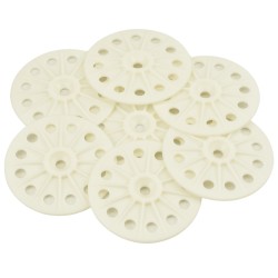 Budget Flame Retardent 60mm Plastic Washers for Fixing EPS, XPS, Rockwool, Fiberglass, Soft/Medium Insulation Budget Flame Retardent 60mm Plastic Washers for Fixing EPS, XPS, Rockwool, Fiberglass, Soft/Medium Insulation