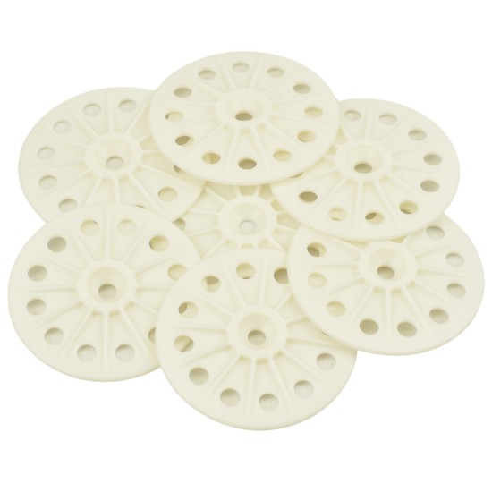 Budget Flame Retardent 60mm Plastic Washers for Fixing EPS, XPS, Rockwool, Fiberglass, Soft/Medium Insulation Budget Flame Retardent 60mm Plastic Washers for Fixing EPS, XPS, Rockwool, Fiberglass, Soft/Medium Insulation