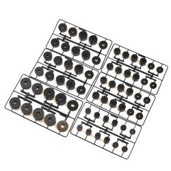 Value pack of Nylon spacers in various sizes M4, M6. M8, M10 - 66PCS