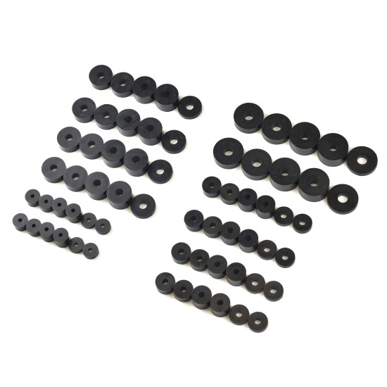 Value pack of Nylon spacers in various sizes M4, M6. M8, M10 - 66PCS