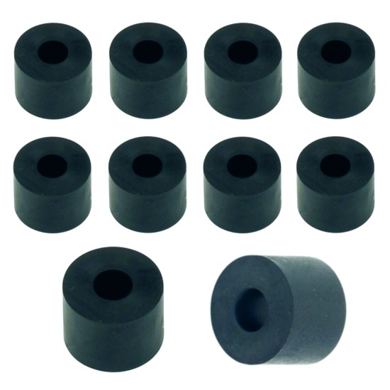Rubber Washer, Hole M6 (6mm), O/D 16mm, Height 12mm