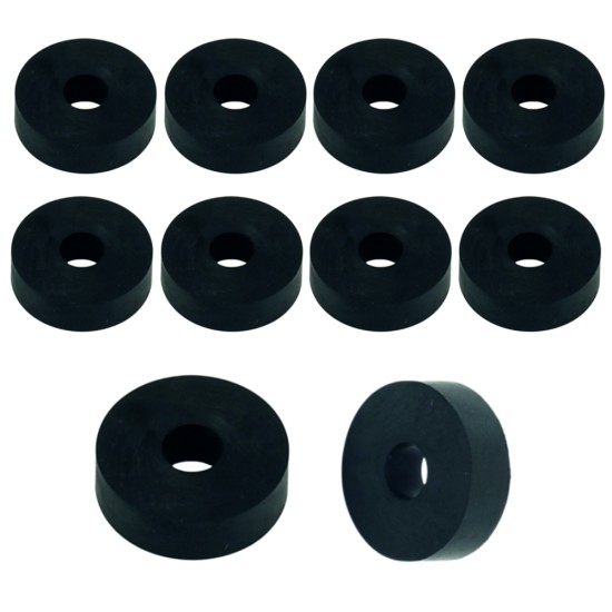 Rubber Washer, Hole M6 (6mm), O/D 20mm, Height 6mm