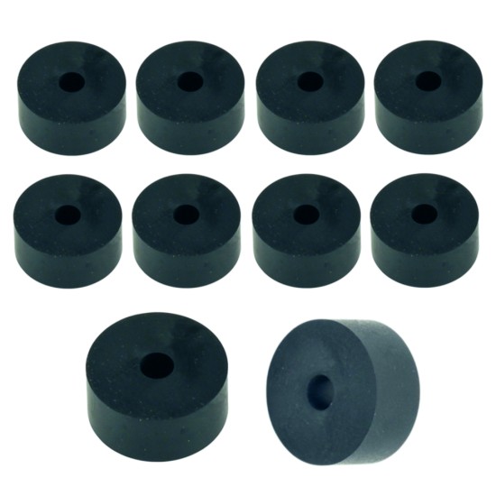 Rubber Washer, Hole M6 (6mm), O/D 26mm, Height 12mm