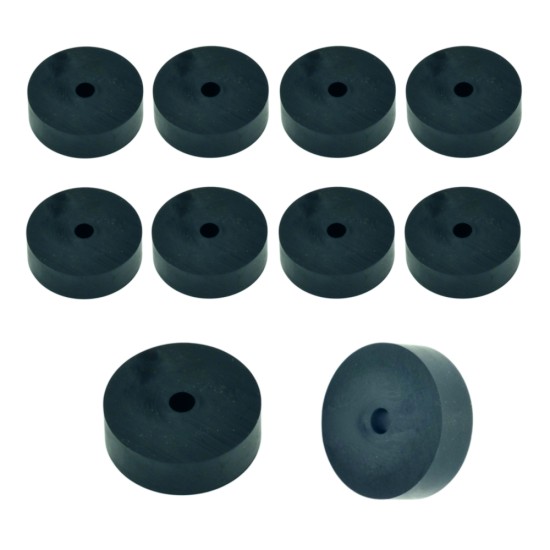 Rubber Washer, Hole M6 (6mm), O/D 38mm, Height 12mm