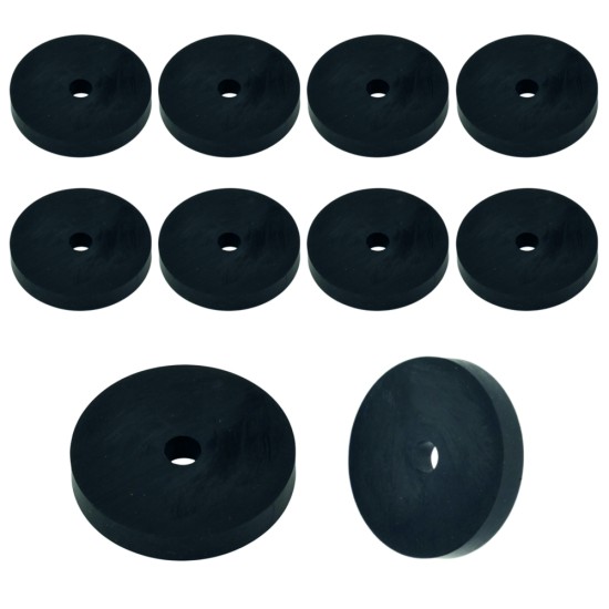 Rubber Washer, Hole M6 (6mm), O/D 38mm, Height 6mm