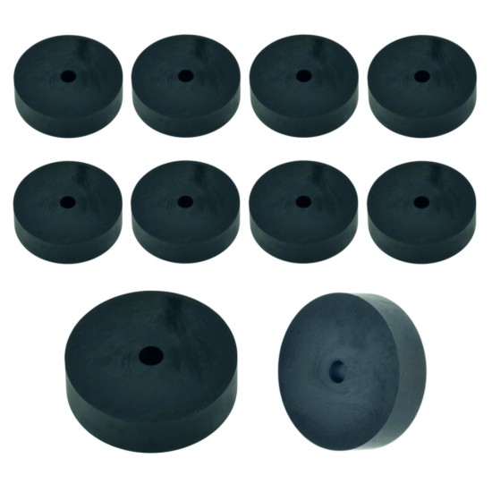 Rubber Washer, Hole M6 (6mm), O/D 44mm, Height 12mm