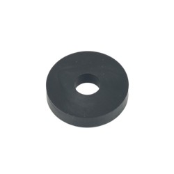 Rubber Washer, Hole M6 (6mm), O/D 20mm, Height 4mm - Black