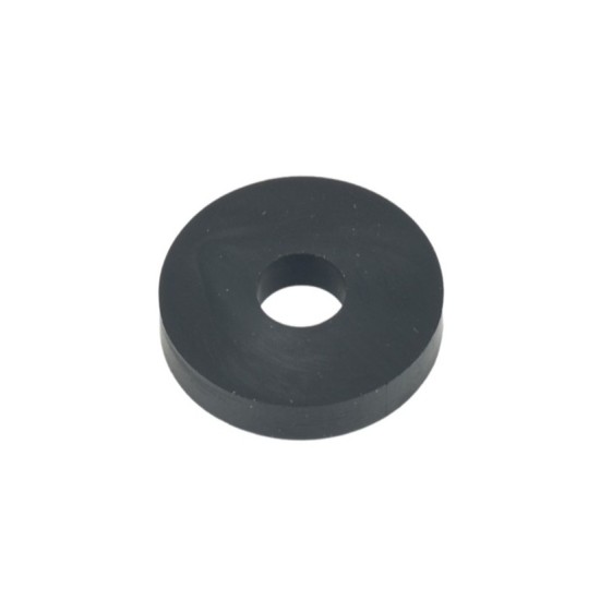 Rubber Washer, Hole M6 (6mm), O/D 20mm, Height 4mm - Black
