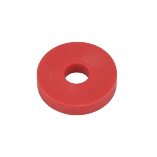 Rubber Washer, Hole M6 (6mm), O/D 20mm, Height 4mm - Red