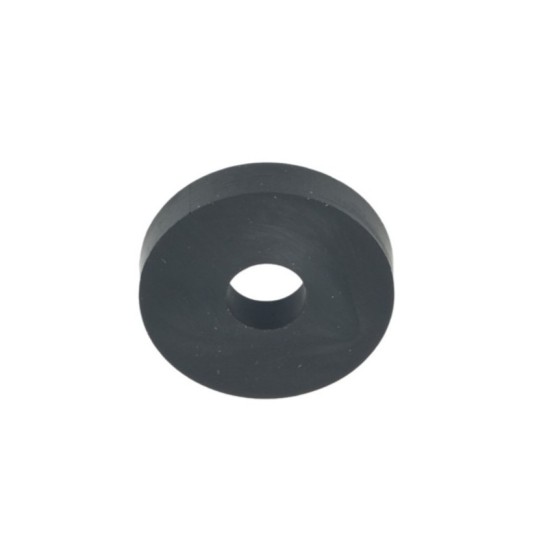 Rubber Washer, Hole M6 (6mm), O/D 20mm, Height 4mm - Black