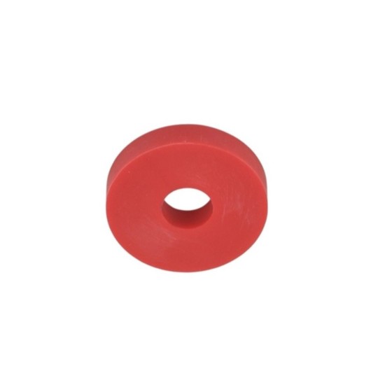 Rubber Washer, Hole M6 (6mm), O/D 20mm, Height 4mm - Red