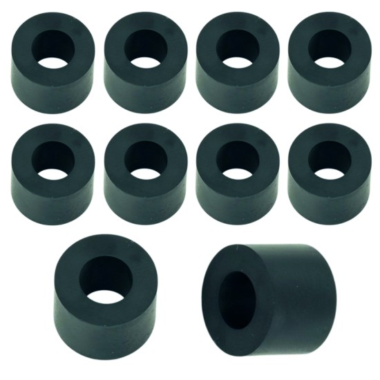 Rubber Washer, Hole M8 (8mm), O/D 16mm, Height 12mm Rubber Washer, Hole M8 (8mm), O/D 16mm, Height 12mm