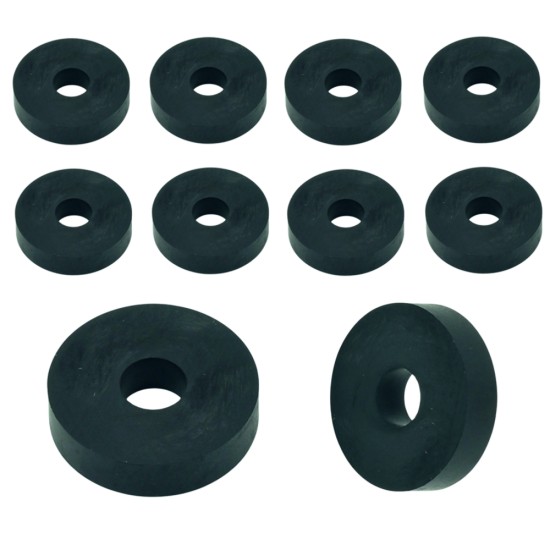 Rubber Washer, Hole M8 (8mm), O/D 20mm, Height 6mm Rubber Washer, Hole M8 (8mm), O/D 20mm, Height 6mm