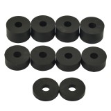 8mm (M8) MEDIUM Rubber Spacers (26mm diameter) - Shore A 69 - Black