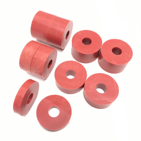 8mm (M8) Nylon Spacers - Red (26mm diameter)