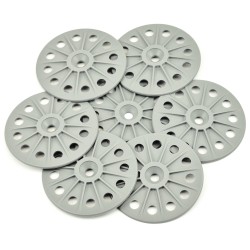 Reinforced 60mm washers for fixing Rigid Wood Fibre Insulation Boards - Grey