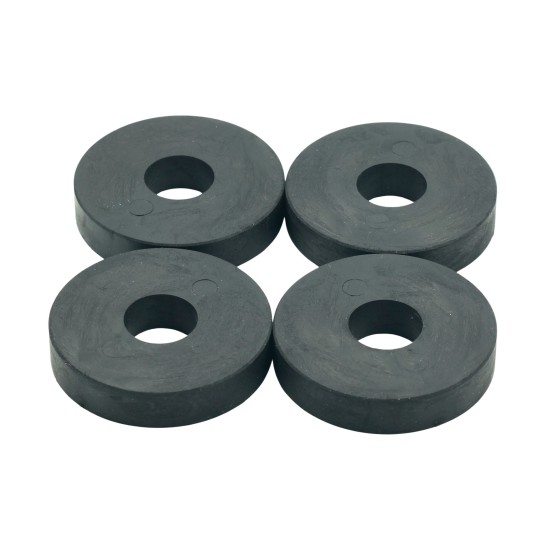 Large Rubber Washer,  Hole M16 (16.4mm), O/D 50mm, Height 10mm