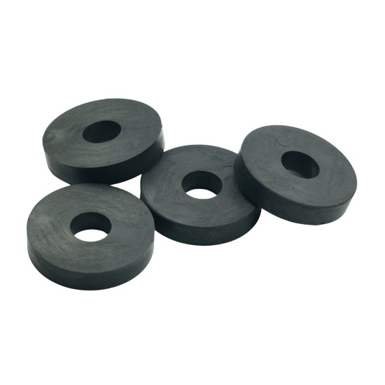 Large Rubber Washer,  Hole M16 (16.4mm), O/D 50mm, Height 10mm