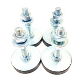 50mm Anti-vibration Rubber Machine Feet - 10mm (M10) Stud - 4PCS