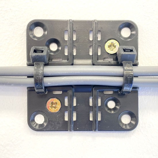 Multi use multi cable tie base, screw mounted/fixed - large 61mm x 61mm