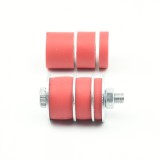 6mm (M6) SUPER SOFT Rubber Spacers (20mm diameter) Shore A 38 - Red