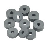 10mm (M10) SOFT Rubber Spacers/Standoff Washers (32mm diameter) Shore A 45 – Grey