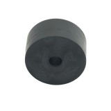 M10 (10mm), 50mm Solid Rubber Spacers, Height 25mm, black