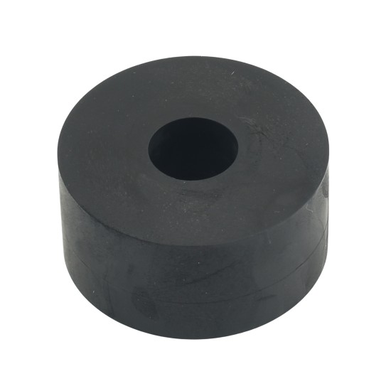 M16 (16mm), 50mm Solid Rubber Spacers, Height 25mm, black