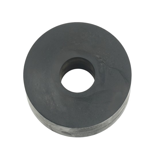 M16 (16mm), 50mm Solid Rubber Spacers, Height 25mm, black