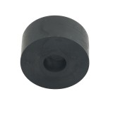 M16 (16mm), 50mm Solid Rubber Spacers, Height 25mm, black