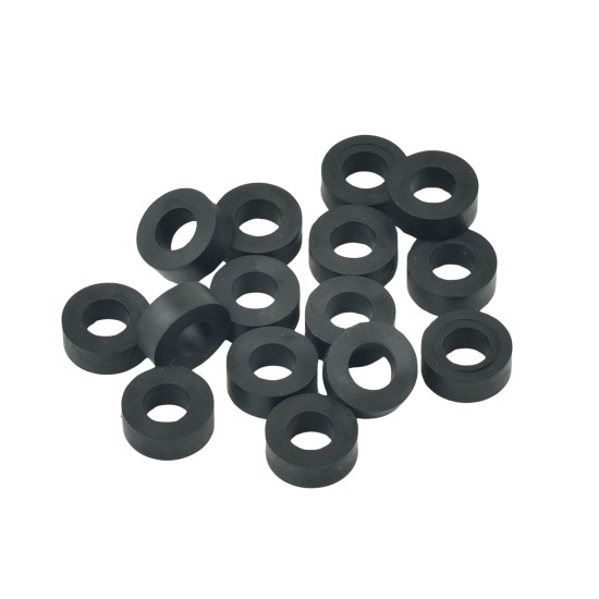 Rubber Washer, Hole M8 (8mm), O/D 16mm, Height 6mm